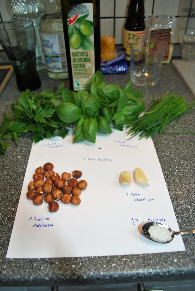 Zutaten Kräuterpesto